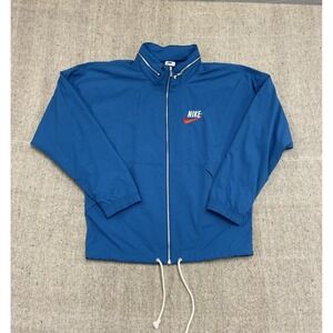 Nike windbreaker mens small blue retro look rain light breathable sportswear